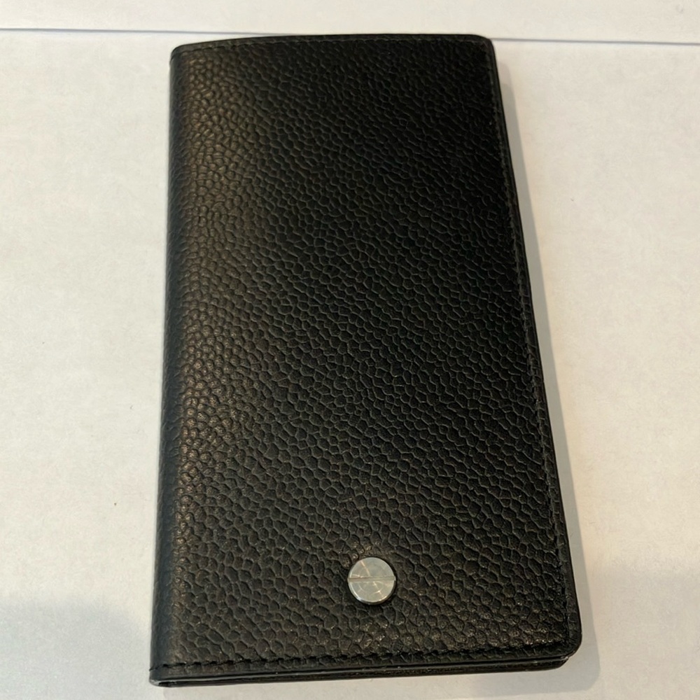 Concord watch card case. Never used. Black leather.
